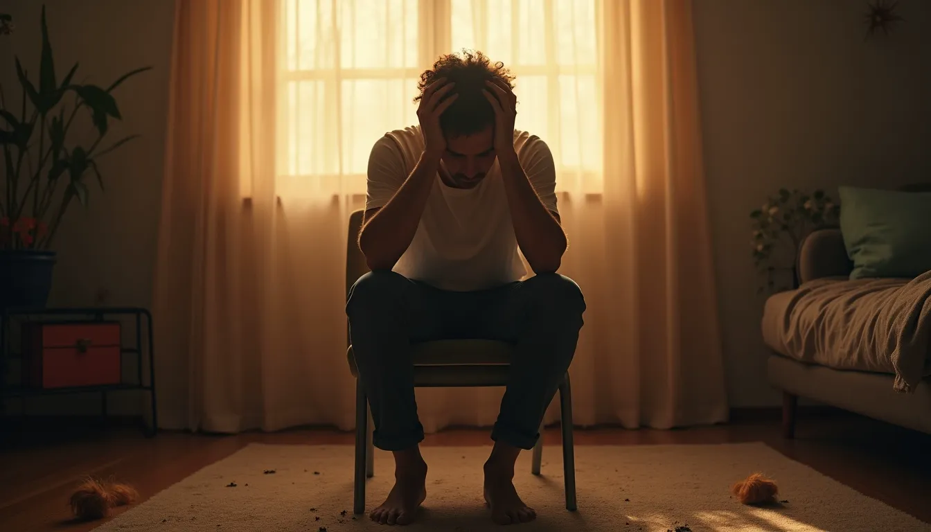 أثر التوتر والضغوط النفسية على تساقط الشعر